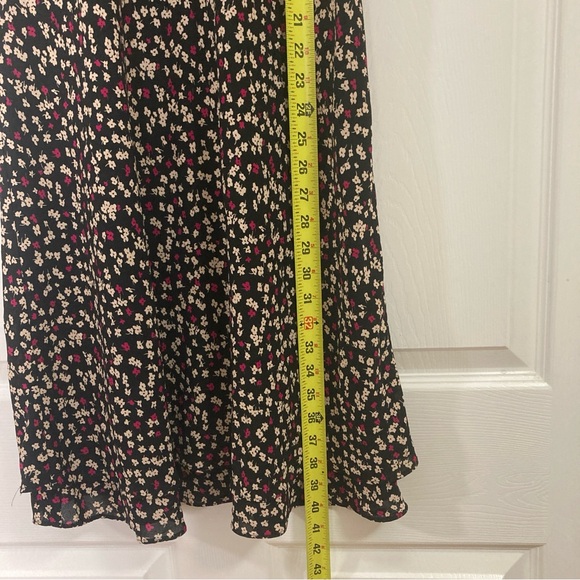 Jones New York Dress Size 12 Floral Cap Sleeve V  Neck - Picture 11 of 16